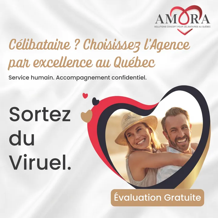 Publicité Amora pour une évaluation gratuite